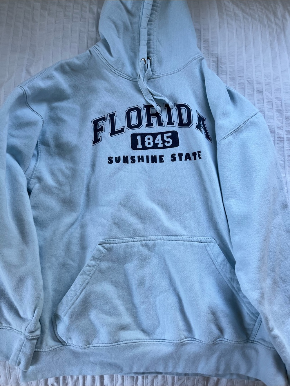 Florida 1845 Light Blue Hoodie Sweatshirt